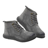Max 1 Pair High Labor Insurance Shoes Men Steel Head Anti-slip Electric Welder 40 gray