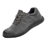 Max Labor Insurance Shoes Steel Head Anti-smash Stab-resistant Welder Work Shoes 43 gray