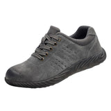 Max Labor Insurance Shoes Steel Head Anti-smash Stab-resistant Welder Work Shoes 43 gray