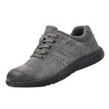 Max Labor Insurance Shoes Steel Head Anti-smash Stab-resistant Welder Work Shoes 43 gray