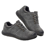 Max Labor Insurance Shoes Steel Head Anti-smash Stab-resistant Welder Work Shoes 43 gray