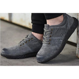 Max Labor Insurance Shoes Steel Head Anti-smash Stab-resistant Welder Work Shoes 43 gray