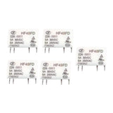Max 5 Pieces Relay 5A 30VDC 250VAC 4 pin Subminiature Ultrathin High Sensitivity
