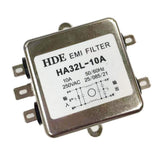 Max Single Phase AC EMI Power Filter, HA32L-10A 10Amp 250V 50Hz/60Hz