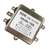 Max Single Phase AC EMI Power Filter, HA32L-10A 10Amp 250V 50Hz/60Hz
