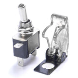 Max Rocker Toggle Switch Truck Illuminated Switch w/ Cover 12V20A Waterproof white