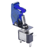 Max Rocker Toggle Switch Truck Illuminated Switch w/ Cover 12V20A Waterproof blue