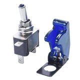 Max Rocker Toggle Switch Truck Illuminated Switch w/ Cover 12V20A Waterproof blue