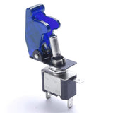 Max Rocker Toggle Switch Truck Illuminated Switch w/ Cover 12V20A Waterproof blue