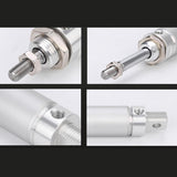 Max 25mm Bore 25-300mm Stroke Mini Pneumatic Air Cylinder 300mm Stroke