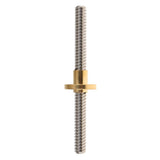 Max 1pc Stainless Steel 3D Printer Accs Lead Screw Rod Copper T8-D8 2-150mm