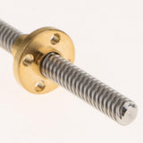 Max 1pc Stainless Steel 3D Printer Accs Lead Screw Rod Copper T8-D8 2-150mm