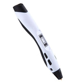 Max Maxb 3D Printing Drawing Pen Crafting Modeling PLA/ABS Filament Art Printer White