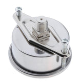 Maxbell Pressure Gauge, Stainless Steel Case, Liquid Filled, Back Mount 0-100psi