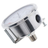 Maxbell Pressure Gauge, Stainless Steel Case, Liquid Filled, Back Mount 0-300psi