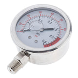 Maxbell Radial Pressure Gauge Air Water Oil Pressure Gauge Hydraulic 1 / 4G 0.6MPa