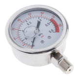 Maxbell Radial Pressure Gauge Air Water Oil Pressure Gauge Hydraulic 1 / 4G 0.6MPa