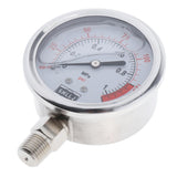 Maxbell Radial Pressure Gauge Air Water Oil Pressure Gauge Hydraulic 1 / 4G 1MPa