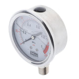 Maxbell Radial Pressure Gauge Air Water Oil Pressure Gauge Hydraulic 1 / 4G 1MPa