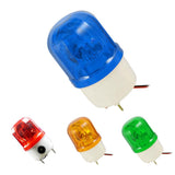 Maxbell 1pc LED Rotary Warning Light AC220V Rotating Emergency Lighting Alarm 110db red