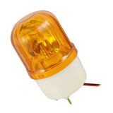 Maxbell 1pc LED Rotary Warning Light AC220V Rotating Emergency Lighting Alarm 110db yellow