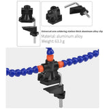 Maxbell 3 Helping Hands Soldering Stations Desk Clamp Set w/ Magnifying Lens