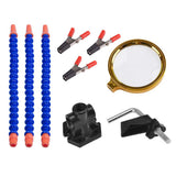 Maxbell 3 Helping Hands Soldering Stations Desk Clamp Set w/ Magnifying Lens