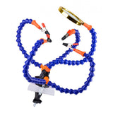 Maxbell 5 Helping Hands Soldering Stations Desk Clamp Set w/ Magnifying Lens