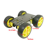 Maxbell MINI 4WD Intelligent Robot Car Chassis Toy Metal TT Motor Wheel Accessories