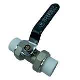 Maxbell Copper Valve Double Head Live Joint PPR Iron Ball Valve Connector A