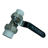 Maxbell Copper Valve Double Head Live Joint PPR Iron Ball Valve Connector A