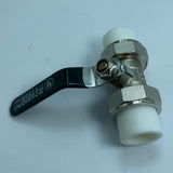 Maxbell Copper Valve Double Head Live Joint PPR Iron Ball Valve Connector A