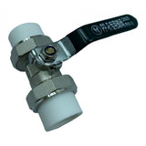 Maxbell Copper Valve Double Head Live Joint PPR Iron Ball Valve Connector B