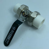 Maxbell Copper Valve Double Head Live Joint PPR Iron Ball Valve Connector B