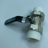Maxbell Copper Valve Double Head Live Joint PPR Iron Ball Valve Connector B