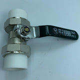 Maxbell Copper Valve Double Head Live Joint PPR Iron Ball Valve Connector B