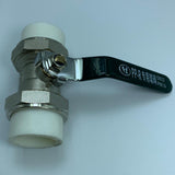 Maxbell Copper Valve Double Head Live Joint PPR Iron Ball Valve Connector C