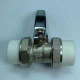Maxbell Copper Valve Double Head Live Joint PPR Iron Ball Valve Connector C