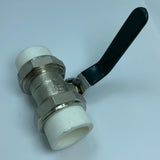 Maxbell Copper Valve Double Head Live Joint PPR Iron Ball Valve Connector C