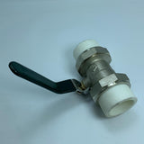 Maxbell Copper Valve Double Head Live Joint PPR Iron Ball Valve Connector C