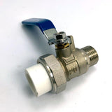 Maxbell Brass Ball Valve PPR Pipe Hot Melt Hose Fitting  Switch 20mm Male Thread