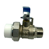 Maxbell Brass Ball Valve PPR Pipe Hot Melt Hose Fitting  Switch 20mm Male Thread