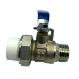 Maxbell Brass Ball Valve PPR Pipe Hot Melt Hose Fitting  Switch 20mm Male Thread