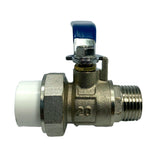 Maxbell Brass Ball Valve PPR Pipe Hot Melt Hose Fitting  Switch 20mm Male Thread