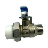 Maxbell Brass Ball Valve PPR Pipe Hot Melt Hose Fitting  Switch 20mm Male Thread
