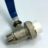 Maxbell Brass Ball Valve PPR Pipe Hot Melt Hose Fitting  Switch 20mm Male Thread