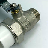 Maxbell Brass Ball Valve PPR Pipe Hot Melt Hose Fitting  Switch 25.5mm Male Thread
