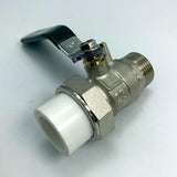 Maxbell Brass Ball Valve PPR Pipe Hot Melt Hose Fitting  Switch 25.5mm Male Thread