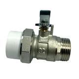 Maxbell Brass Ball Valve PPR Pipe Hot Melt Hose Fitting  Switch 32mm Male Thread