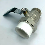 Maxbell Brass Ball Valve PPR Pipe Hot Melt Hose Fitting  Switch 32mm Male Thread